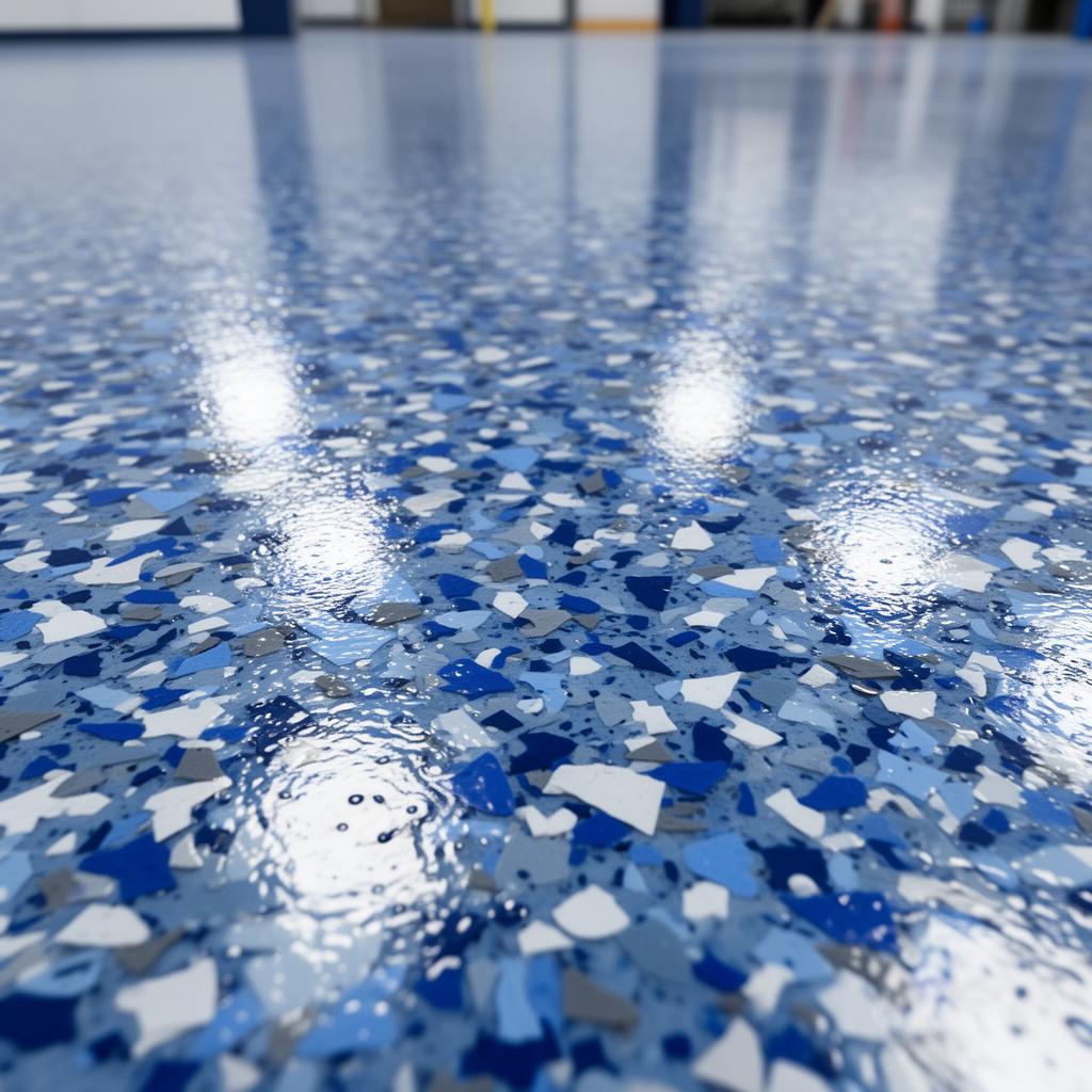 Blue Flake Detail